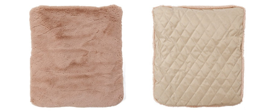 Pet Dog Carrier Folding Car Seat fabric close up beige