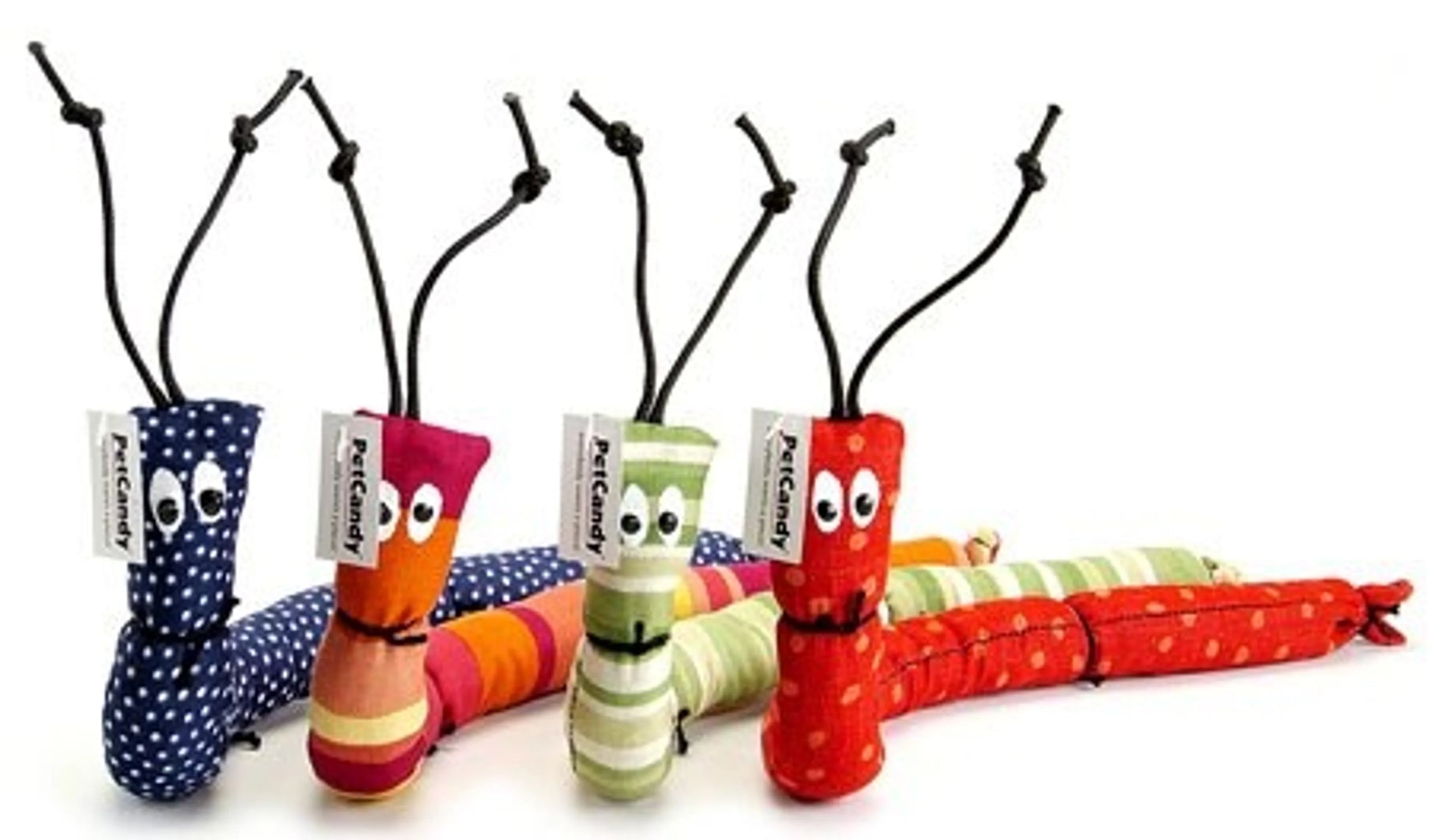 Set of pet candy soft caterpillars