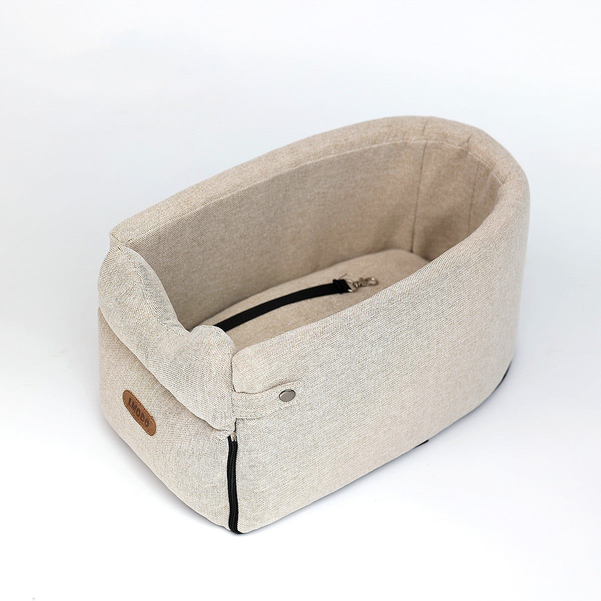 beige Car Seat Bed Portable Dog Carrier