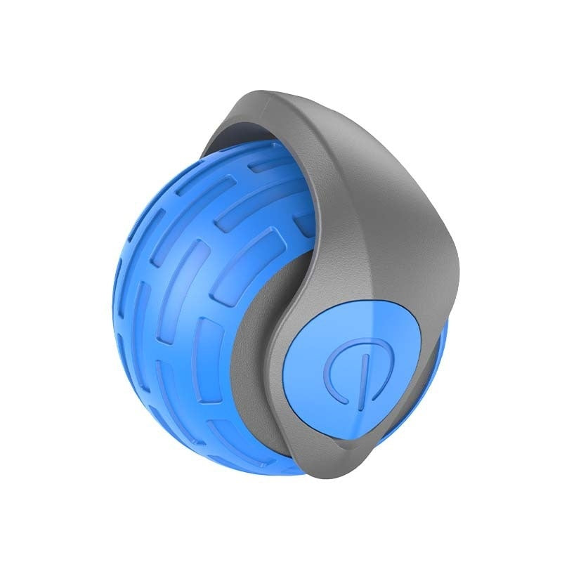 blue stalking red and green Interactive Cat Auto Electric Rolling Ball white background