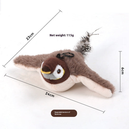 Automatic flapping brown bird dimensions