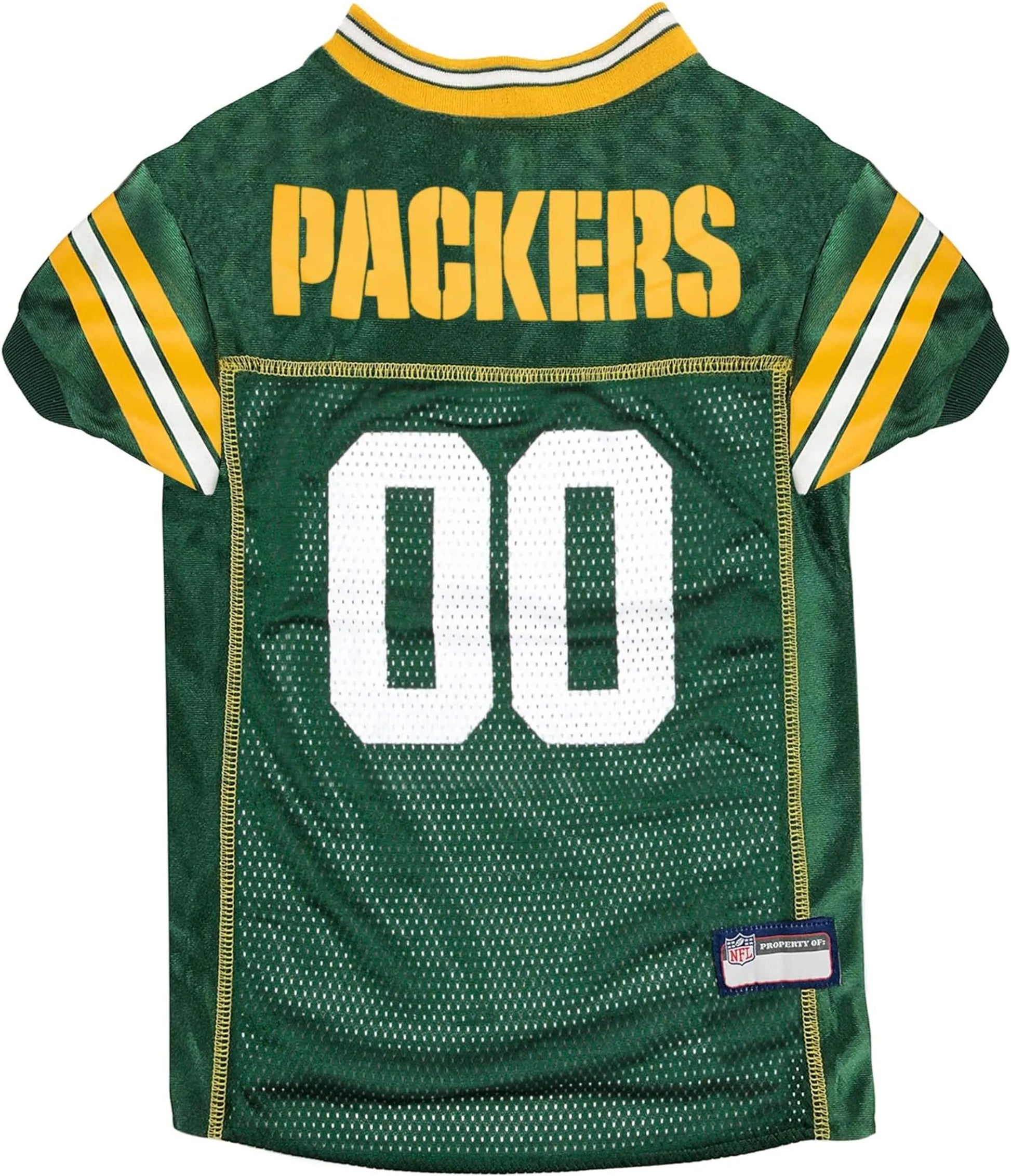 green with yellow dog packers jersey