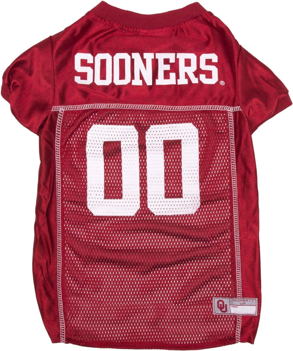 Red sooners Dog Football jersey
