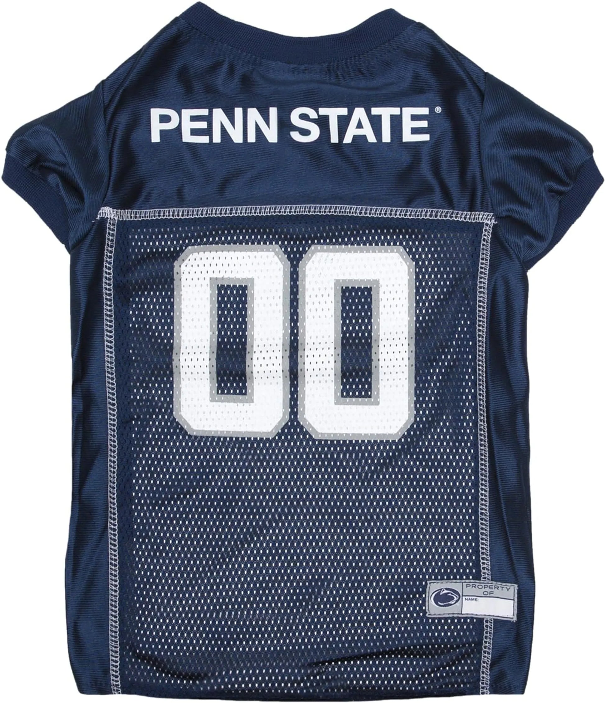 Blue with white penn state dog jersey