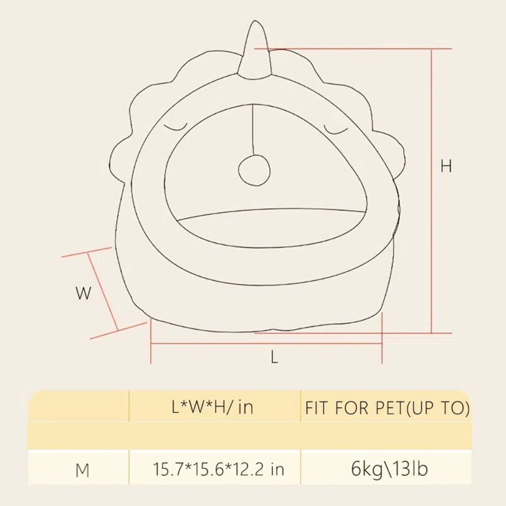 dimensions for cat in green cat house with cream trim