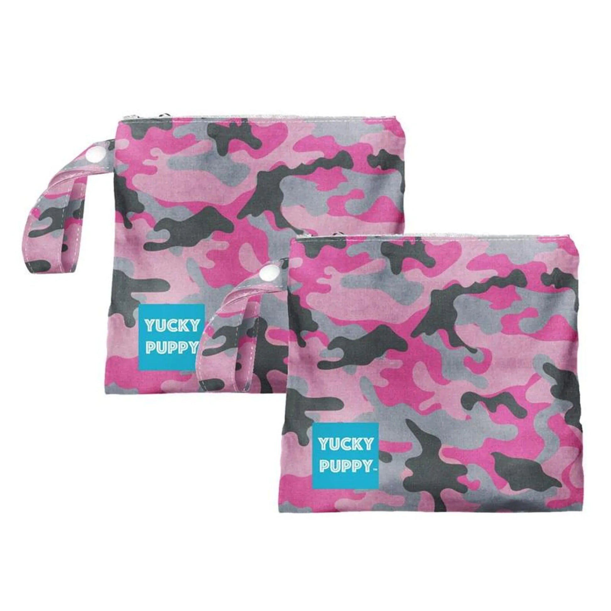 Blue Camo Poop Bag Holders
