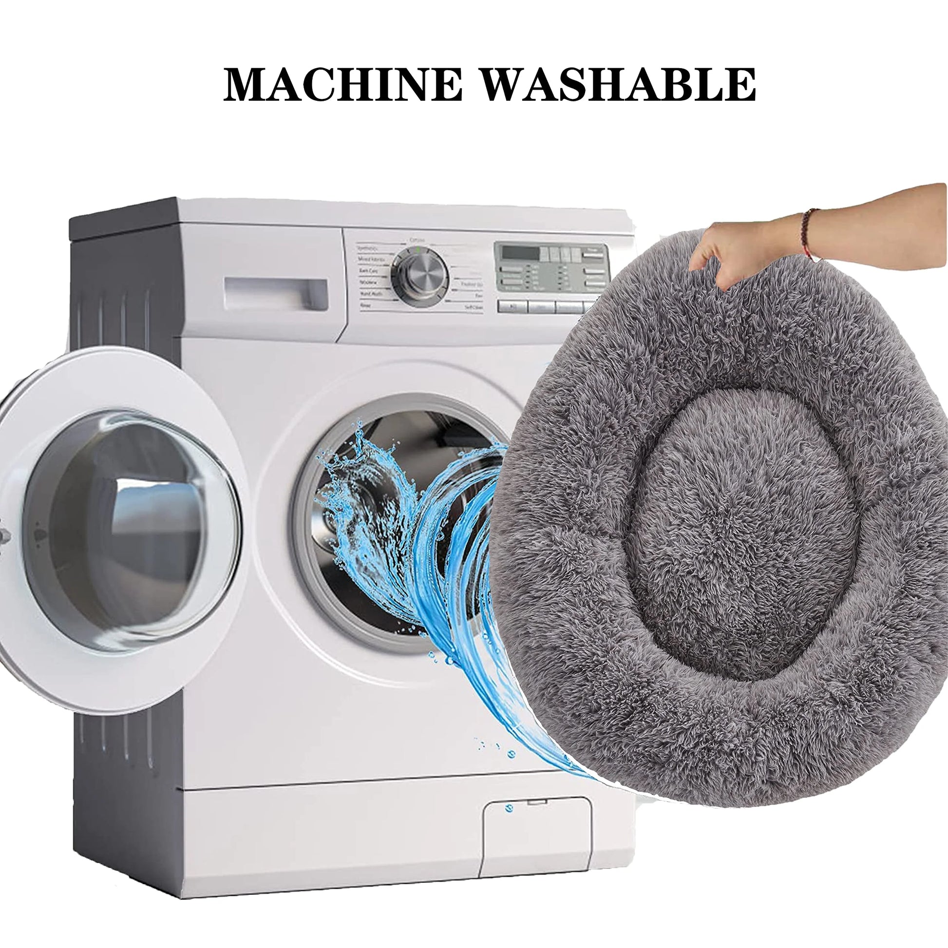 Calming Donut Bed for Large Dogs