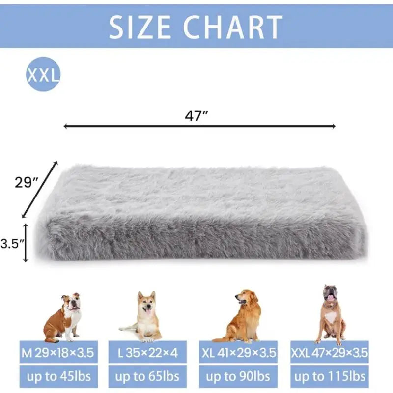 Plush Fluffy Bed for Large Dogs