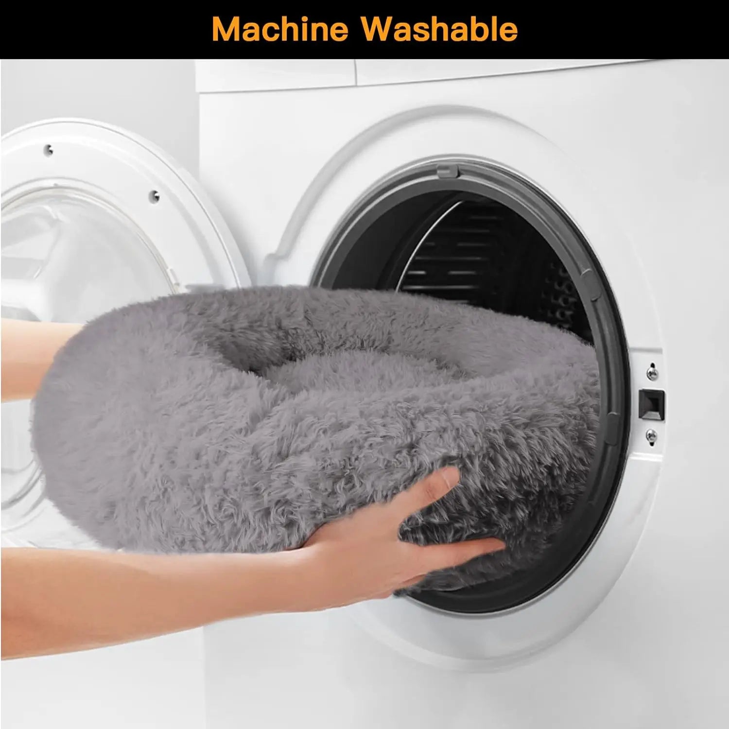 Calming Donut Bed for Large Dogs