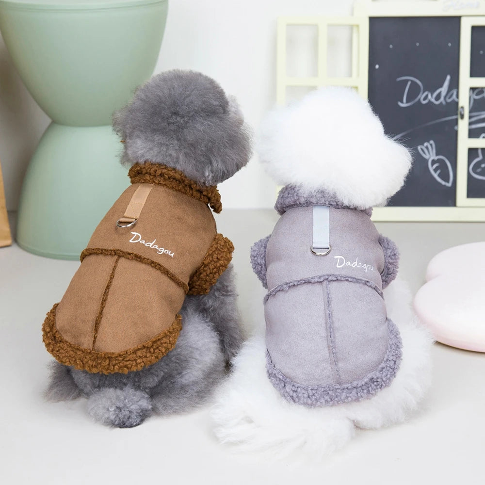 Lamb Fleece Jacket for S/M Dogs