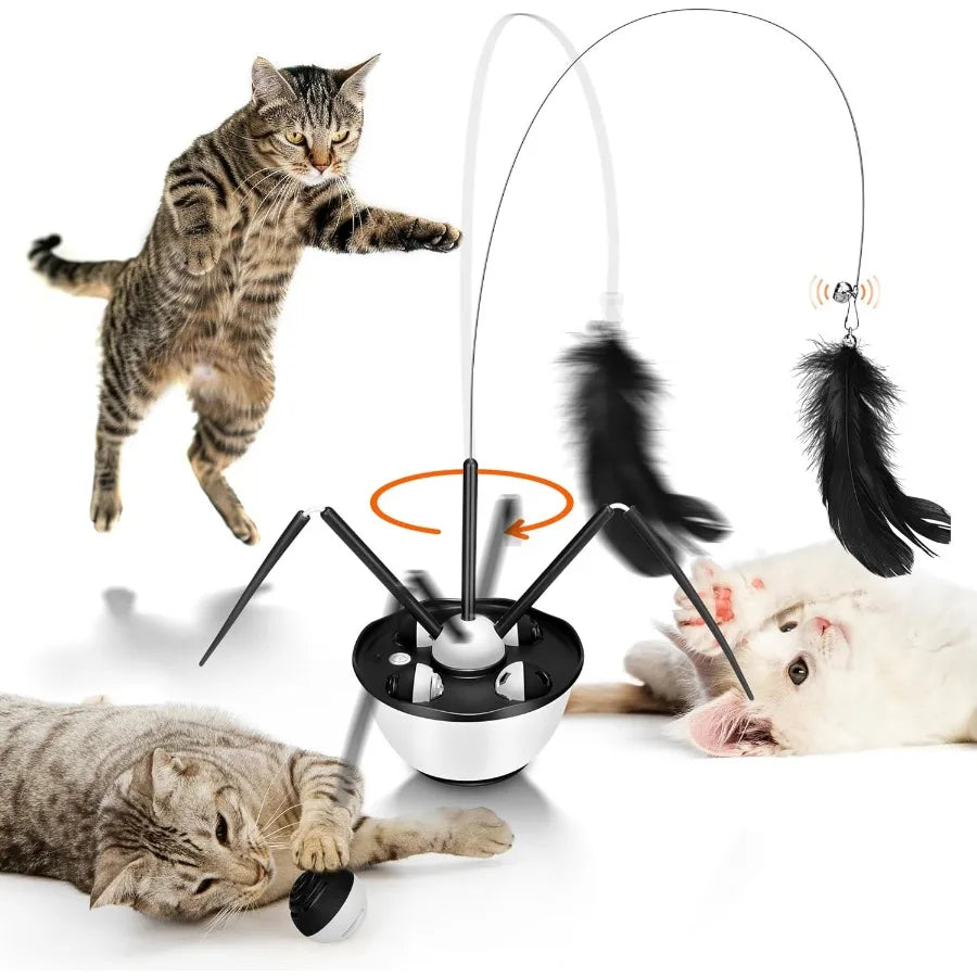 Cat Toy with Feather Butterfly