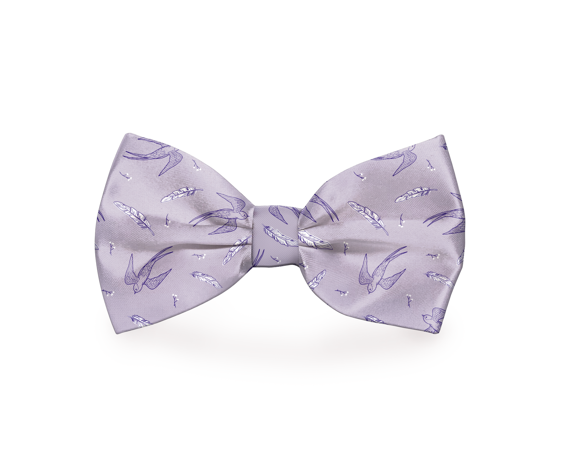 Lilac Purple swallow dog bow tie