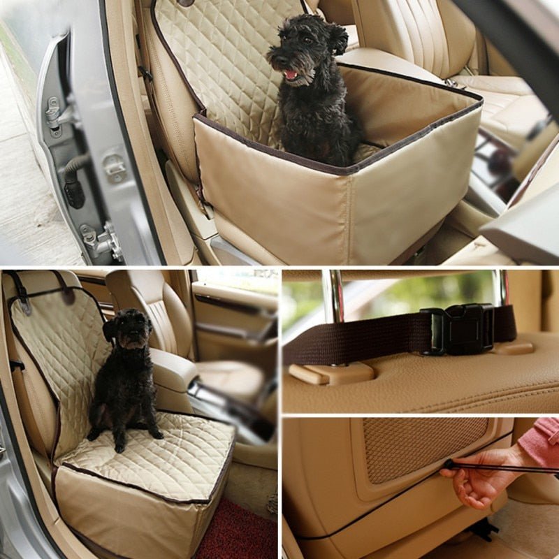 Dog Car Front Seat Cover Protector 2 in 1 Carrier for Dogs Folding Cat Car Booster Seat Cover Anti-Slip Pet Car Carrier Suppiles-3